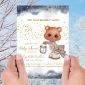 パジャマステディベア男女兼用ベビーシャワー 招待状