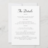 パジャマスプロセッコシックバチェロレッテ旅程 招待状 (裏面)