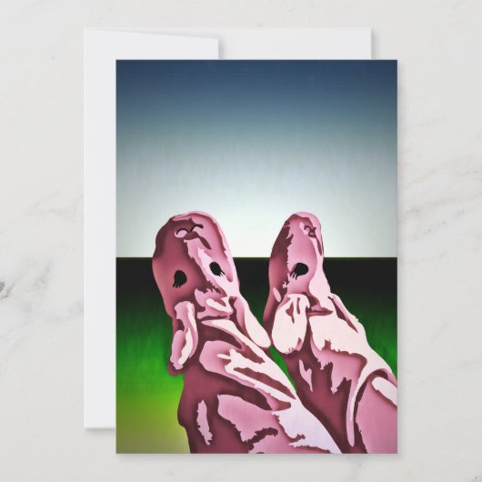 パジャマパークパーティの招待状:岩相 招待状 (正面)