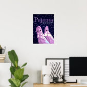 パジャマパーティの招待状:ナイトシャイン ポスター (ホームオフィス)