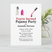 パジャマパーティの招待状 招待状 (スタンド正面)