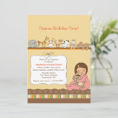 パジャマパーティの招待状 招待状 (スタンド正面)