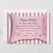 パジャマパーティの招待状 招待状 (正面)