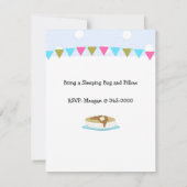 パジャマパーティーとパンケーキの朝食 招待状 (裏面)