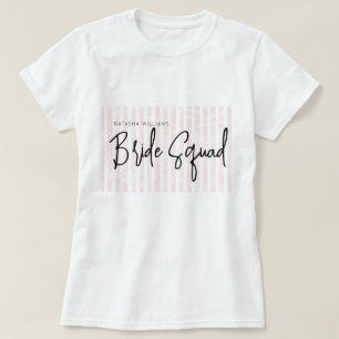 パジャマパーティーのおしゃれな花嫁チーム Tシャツ