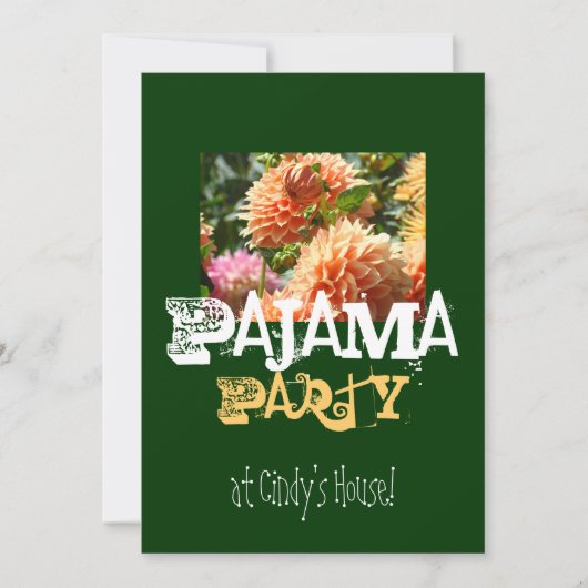 パジャマパーティーアットユアネームハウス!招待状 招待状 (正面)