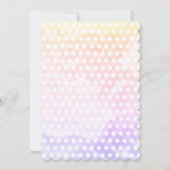 パジャマパーティーカラフルパステルシック招待状 招待状 (裏面)