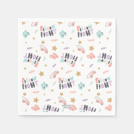 パジャマパーティーガールズアレゲハッピーバースデーパーティー スタンダードカクテルナプキン