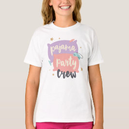 パジャマパーティークルー女子会バースデー Tシャツ