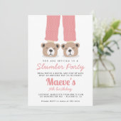 パジャマパーティースリープバースランバーパーティー 招待状 (スタンド正面)