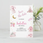 パジャマパーティースリープバーパーティー水彩 セーブザデート (スタンド正面)