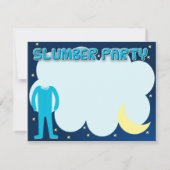 パジャマパーティー時間 招待状 (裏面)