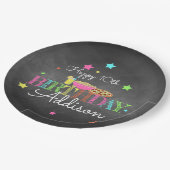 パジャマパーティー誕生日 ペーパープレート (アングル)