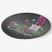 パジャマパーティー誕生日 ペーパープレート (アングル)