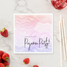 パジャマパーティー カラフル パステル エレガント スタンダードランチョンナプキン