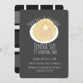 パジャマパーティー ガールズ プライド| ギンガム 招待状 (正面/裏面)