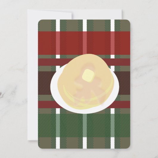 パジャマパーティー ガールズ プライド| ギンガム 招待状 (裏面)