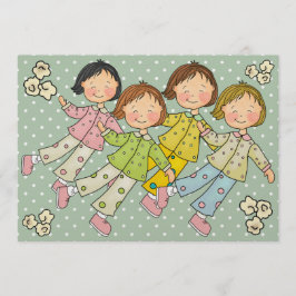 パジャマパーティー/スリープオーバー – SRF 招待状