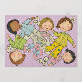 パジャマパーティー/スリープオーバー – SRF 招待状