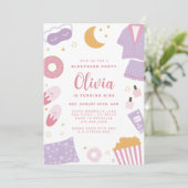 パジャマパーティー・スリープバースランバーパーティの招待状 招待状 (スタンド正面)