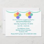 パジャマパーティー 招待状 (裏面)