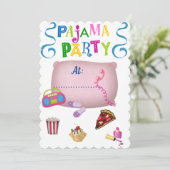 パジャマパーティー 招待状 (スタンド正面)