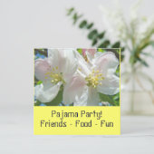パジャマパーティ!招待状 花の寝室パーティ 招待状 (スタンド正面)