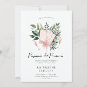 パジャマプロセッコリーフバチェロレッテの旅程 招待状 (正面)