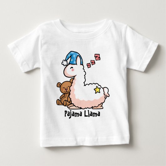 パジャマラマ ベビーTシャツ (正面)