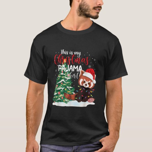 パジャマレッドパンダです Tシャツ (正面)