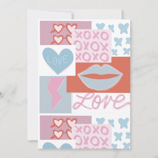 パジャマ名門私立校風のパーティーガールズ誕生日 招待状 (裏面)