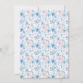 パジャマ魅力的スのベビージェンダーのパーティーを明らかにする 招待状 (裏面)