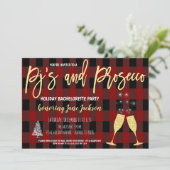 パジャマ&プロセコホリデーバチェロレッテ招待状 招待状 (スタンド正面)