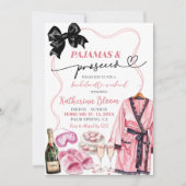 パジャマ&プロセッコバチェロレッテ週末 招待状 (正面)