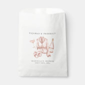 パジャマ&プロセッコブライダルシャワーバチェロレッテ フェイバーバッグ (正面)
