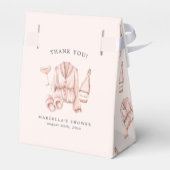 パジャマ&プロセッコブライダルシャワーバチェロレッテ フェイバーボックス (裏面サイド)