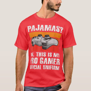 パジャマNo Prosゲーマーおもしろいビデオゲーム少年ゲーミン Tシャツ