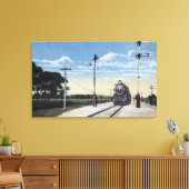 パジャロへの南太平洋鉄道 キャンバスプリント (インサイチュ (リビング))