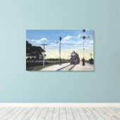 パジャロへの南太平洋鉄道 キャンバスプリント (インサイチュ (ウッドフロア))