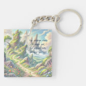 パスお洒落と引用文 キーホルダー (裏面)