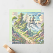 パスお洒落と引用文 ノートカード (正面/裏面インサイチュ)