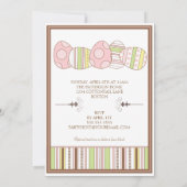 パスかわいらしテルイース飾ターブルンチ招待状 招待状 (裏面)