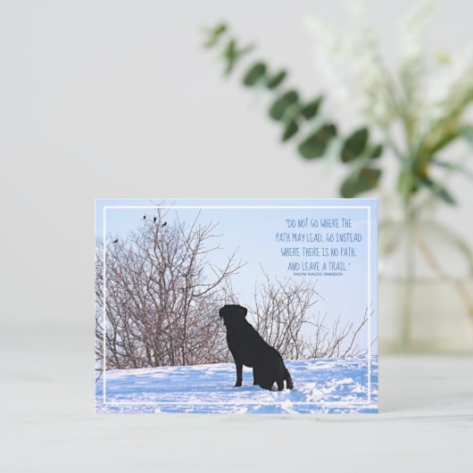 パスがエマーソン引用文をリードする可能性がある場所に移動しない ポストカード (スタンド正面)