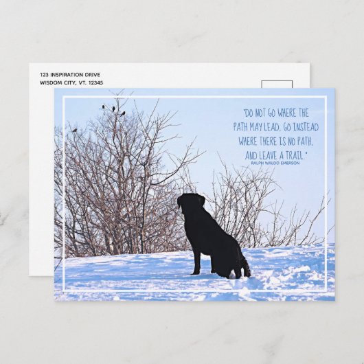 パスがエマーソン引用文をリードする可能性がある場所に移動しない ポストカード (正面/裏面)