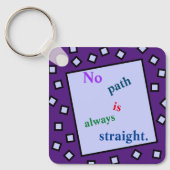 パスが常に直線キーチェーンでない キーホルダー (正面)