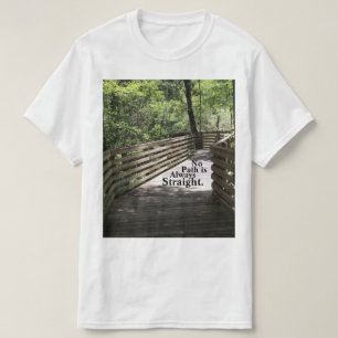 パスが常に真っ直ぐでない Tシャツ