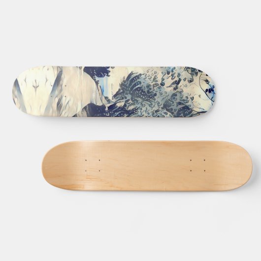 パスと木のビーチ日本のスタイル スケートボード (横)