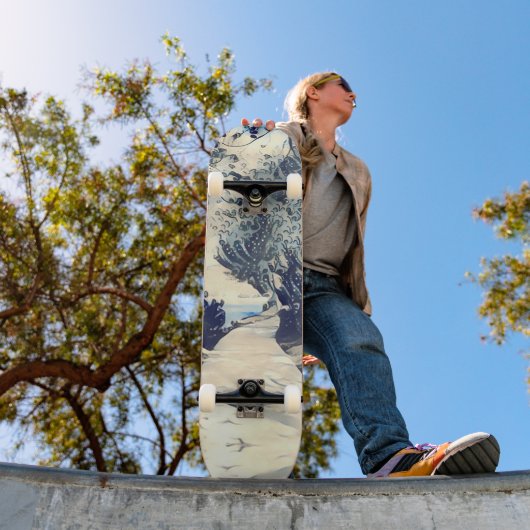 パスと木のビーチ日本のスタイル スケートボード (室外1)