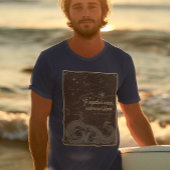 パスなしウォーター:エレガントヴィンテージ天体 Tシャツ