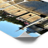 パスのまわりにレイク鏡オン ポスター (角)